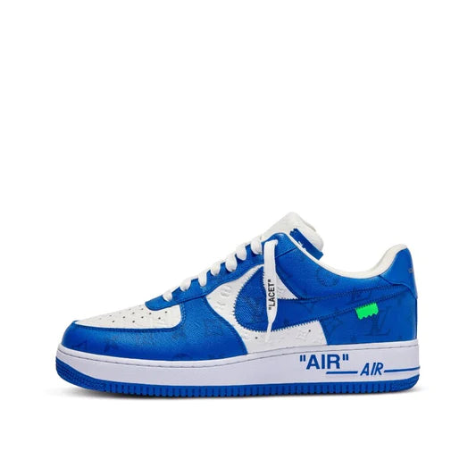 Louis Vuitton Nike Air Force 1 Low By Virgil Abloh White Royal