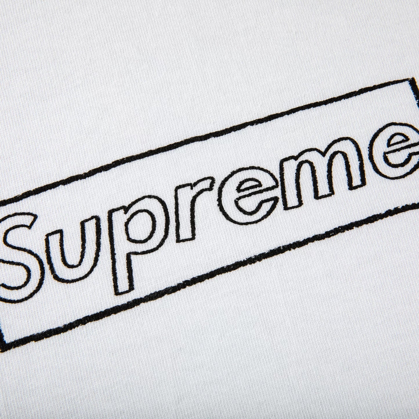 Supreme KAWS Chalk Logo Tee White