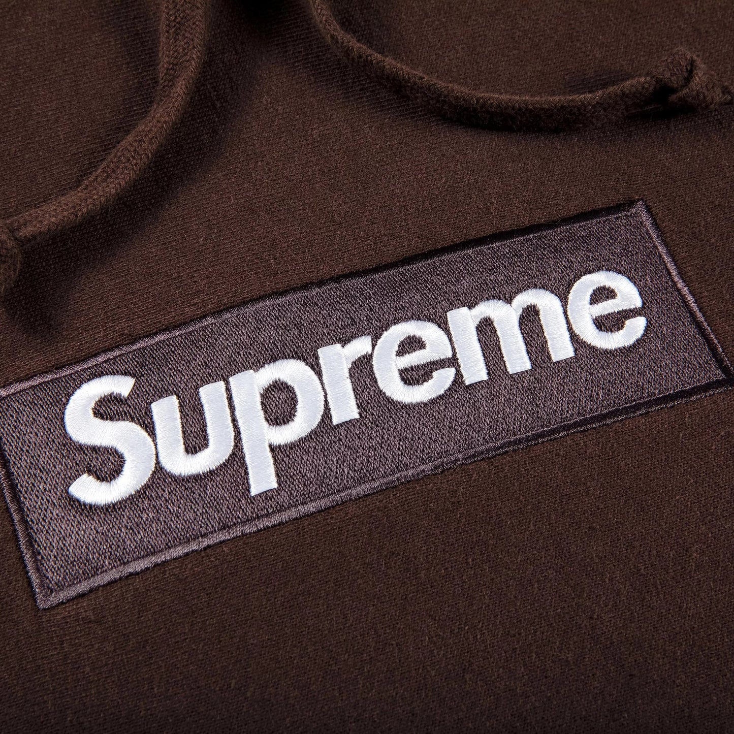 Supreme Box Logo Hooded Sweatshirt 'Dark Brown'