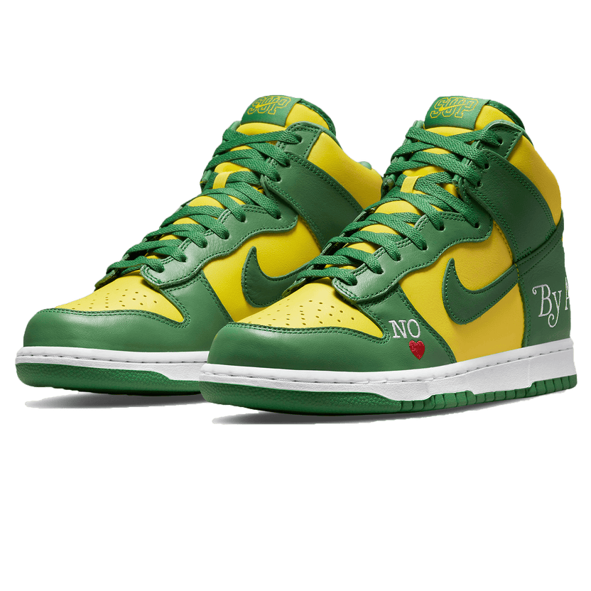 Supreme x Nike Dunk High SB 'By Any Means - Brazil'
