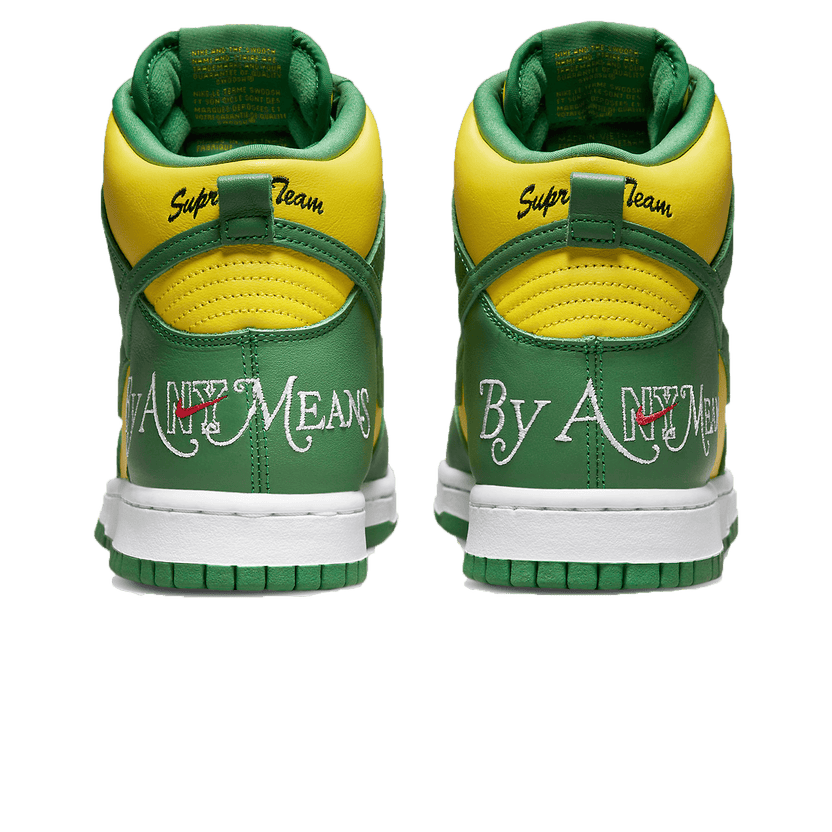 Supreme x Nike Dunk High SB 'By Any Means - Brazil'